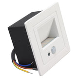 LED Corner Wall Lamp Recessed Warm White Iron Baking Varnish Body Induction Step Light for Stairway 85‑260V - Extra Image