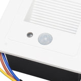 LED Corner Wall Lamp Recessed Warm White Iron Baking Varnish Body Induction Step Light for Stairway 85‑260V