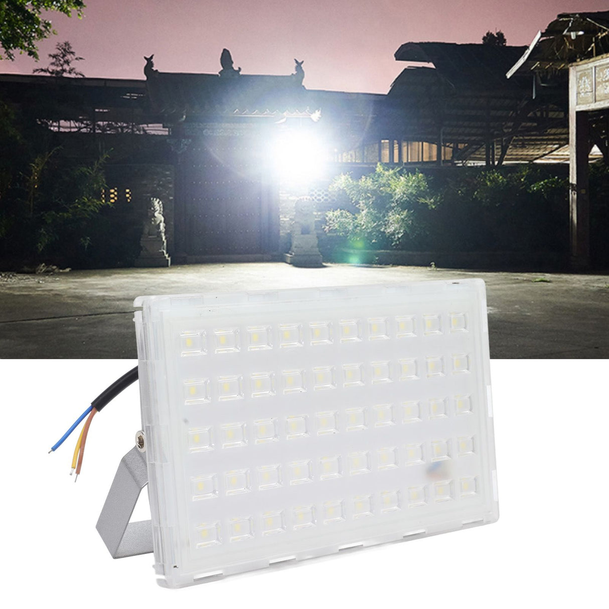 50W LED Flood Light IP66 Waterproof Super Bright Landscape Lamp Light for Backyard Garage Garden 220V