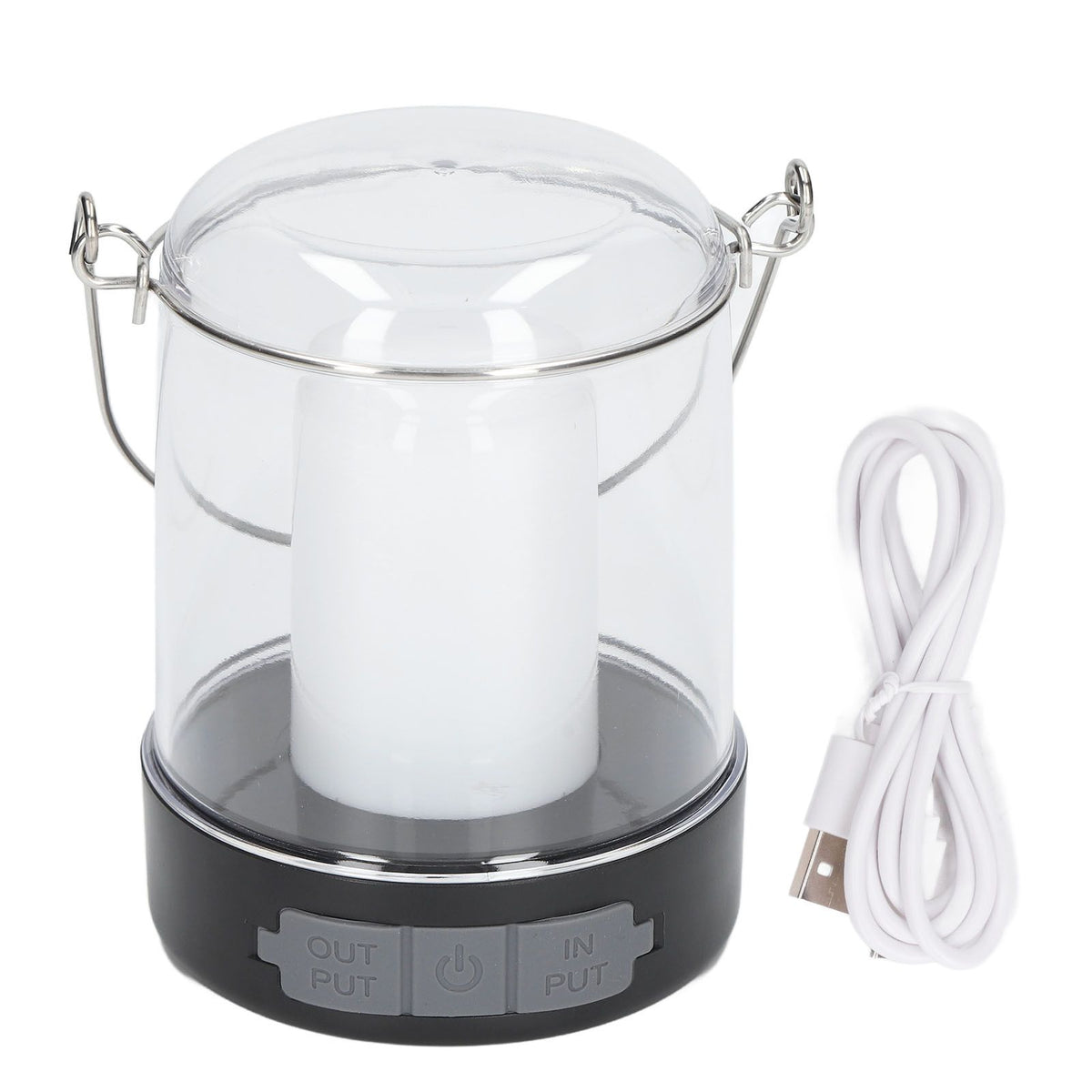 LED Camping Lantern 3 Modes 360° Luminous Rechargeable Waterproof Portable Camping Lights with Hook for Outdoor Garden