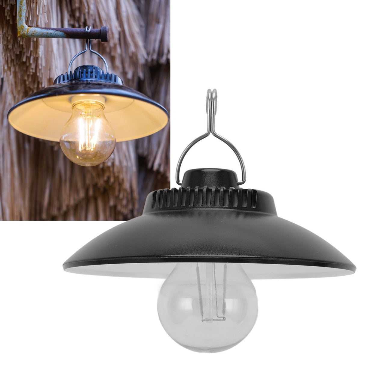Hanging LED Camping Light Warm Light Lightweight Portable USB Charging LED Hook Camping Lamp with Hook for Outdoor
