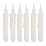 6 Pcs LED Taper Candles Smokeless Reusable Warm Light Long Strip Candle Lights for Parties Weddings Family Gatherings