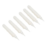 6 Pcs LED Taper Candles Smokeless Reusable Warm Light Long Strip Candle Lights for Parties Weddings Family Gatherings - Front View