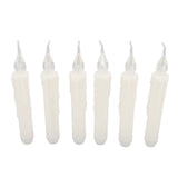 6 Pcs LED Taper Candles Smokeless Reusable Warm Light Long Strip Candle Lights for Parties Weddings Family Gatherings
