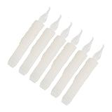 6 Pcs LED Taper Candles Smokeless Reusable Warm Light Long Strip Candle Lights for Parties Weddings Family Gatherings