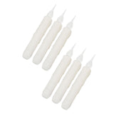 6 Pcs LED Taper Candles Smokeless Reusable Warm Light Long Strip Candle Lights for Parties Weddings Family Gatherings - Low Angle