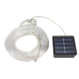 Solar Rope String Lights Waterproof High Brightness LED Solar String Lights for Garden Balcony Christmas Decoration Warm Light