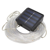 Solar Rope String Lights Waterproof High Brightness LED Solar String Lights for Garden Balcony Christmas Decoration Warm Light