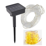 Solar Rope String Lights Waterproof High Brightness LED Solar String Lights for Garden Balcony Christmas Decoration Warm Light - Extra Image