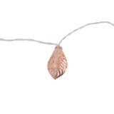 Rose Gold String Lights 20 LEDs Waterproof Battery Powered Hollowed Out Leaf Lights String Party Door Indoor