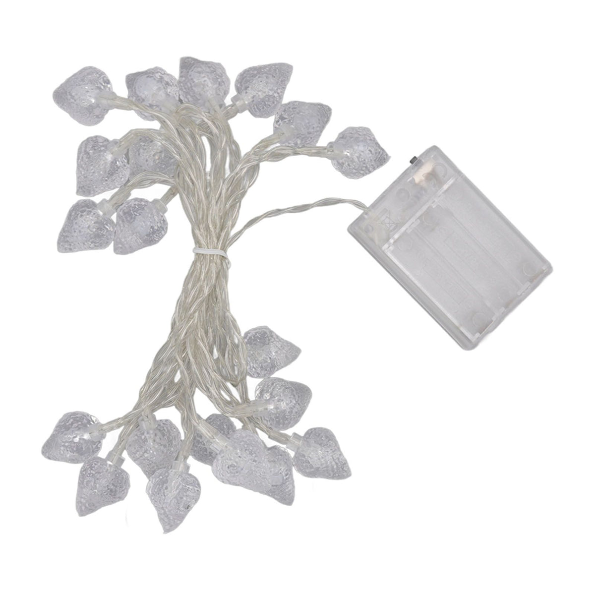 20 LEDs Christmas Lights Outdoor Strawberry Fairy String Lights Battery Powered Festival Decor Light String for Home Room