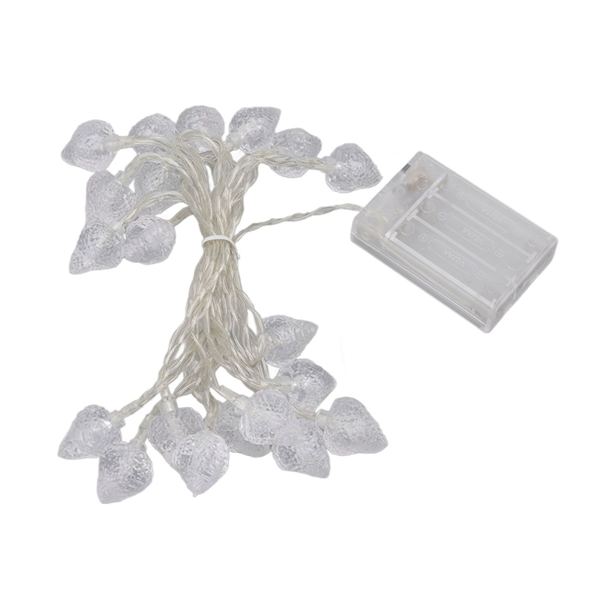 20 LEDs Christmas Lights Outdoor Strawberry Fairy String Lights Battery Powered Festival Decor Light String for Home Room
