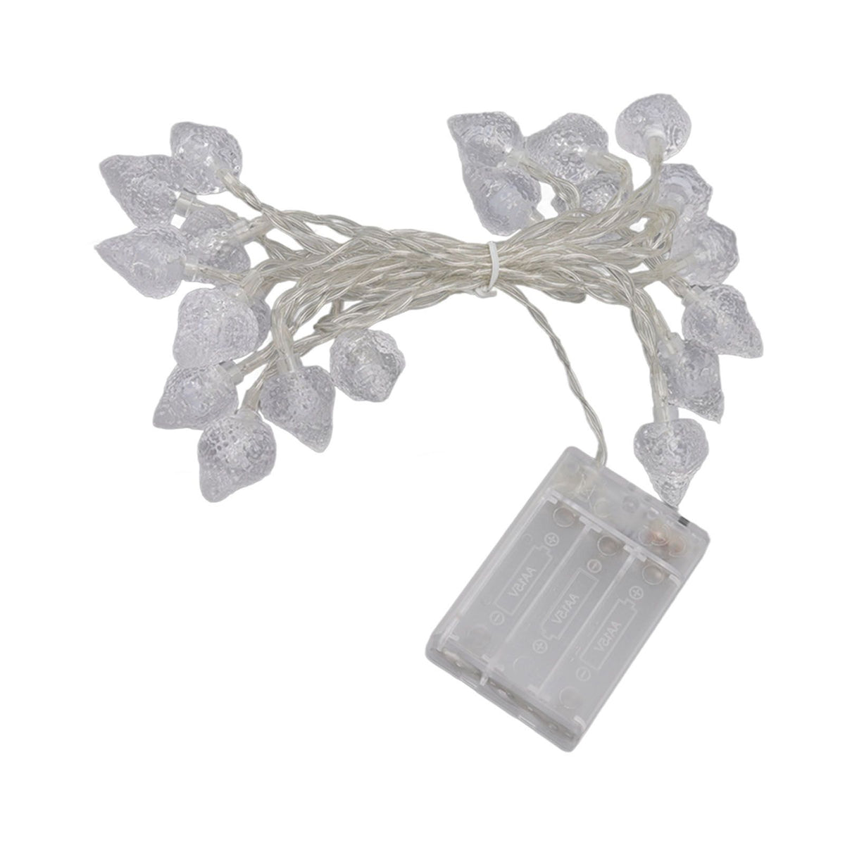 20 LEDs Christmas Lights Outdoor Strawberry Fairy String Lights Battery Powered Festival Decor Light String for Home Room