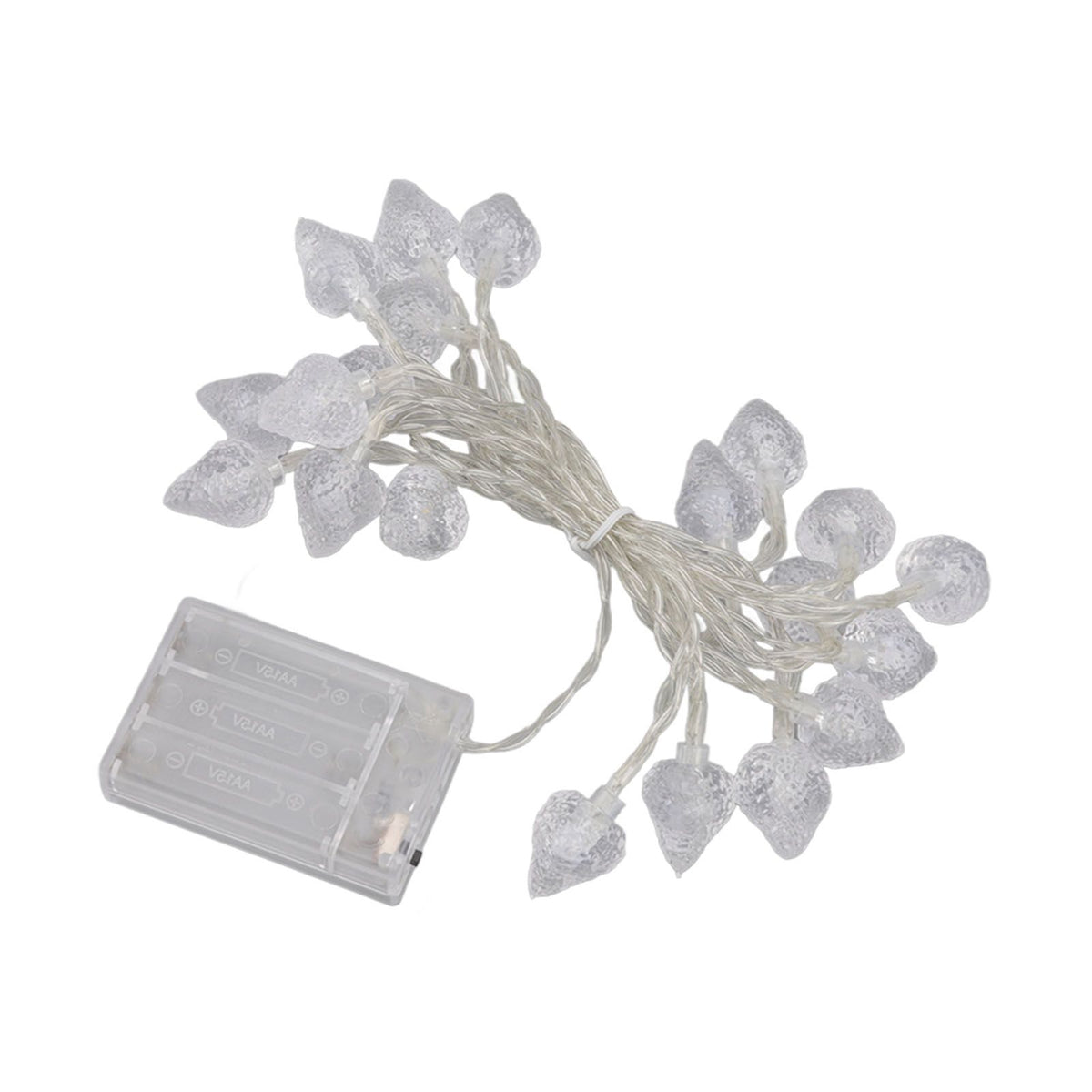 20 LEDs Christmas Lights Outdoor Strawberry Fairy String Lights Battery Powered Festival Decor Light String for Home Room