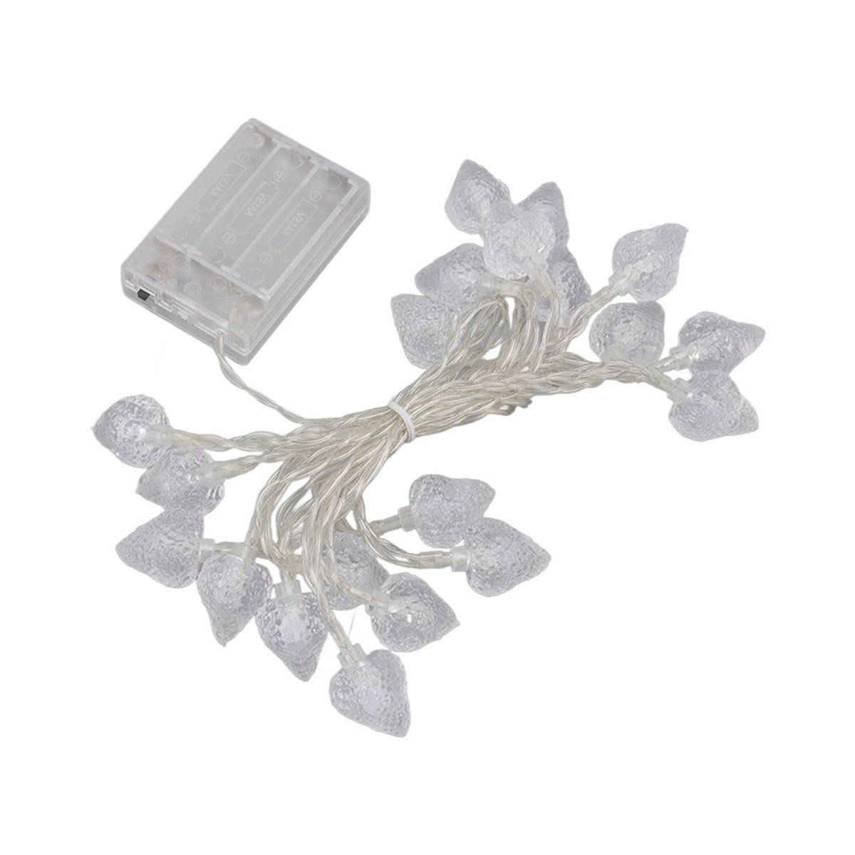 20 LEDs Christmas Lights Outdoor Strawberry Fairy String Lights Battery Powered Festival Decor Light String for Home Room