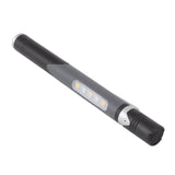 Pen Flashlight USB Charge 3 Light Sources LED Chip Clip Design Widely Used Pen Light Flashlight for Repair Hospital Black - Rear View