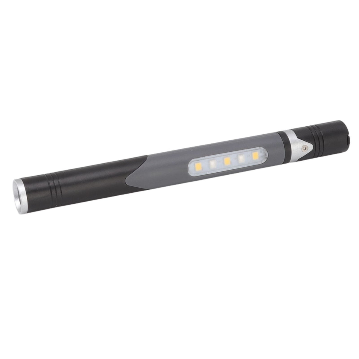 Pen Flashlight USB Charge 3 Light Sources LED Chip Clip Design Widely Used Pen Light Flashlight for Repair Hospital Black