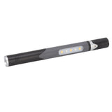 Pen Flashlight USB Charge 3 Light Sources LED Chip Clip Design Widely Used Pen Light Flashlight for Repair Hospital Black - Close-Up Angle