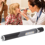 Pen Flashlight USB Charge 3 Light Sources LED Chip Clip Design Widely Used Pen Light Flashlight for Repair Hospital Black - Extra Image