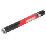 Pen Flashlight USB Charge 3 Light Sources LED Chip Clip Design Widely Used Pen Light Flashlight for Repair Hospital Red - Low Angle