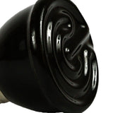 100W Ceramic Heating Lamp Non Luminous Pet Heating Light for Reptile Home 220V Black