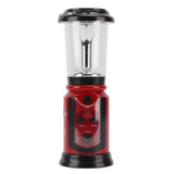 Radio Lantern Hand Crank USB Rechargeable Multi Functional AM FM Emergency Radio LED Flashlight for Camping Hiking Red - Front View