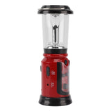 Radio Lantern Hand Crank USB Rechargeable Multi Functional AM FM Emergency Radio LED Flashlight for Camping Hiking Red - Top-Down View
