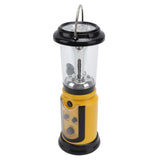 Radio Lantern Hand Crank USB Rechargeable Multi Functional AM FM Emergency Radio LED Flashlight for Camping Hiking Yellow - 45-Degree Angle