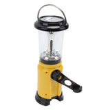 Radio Lantern Hand Crank USB Rechargeable Multi Functional AM FM Emergency Radio LED Flashlight for Camping Hiking Yellow - Extra Image