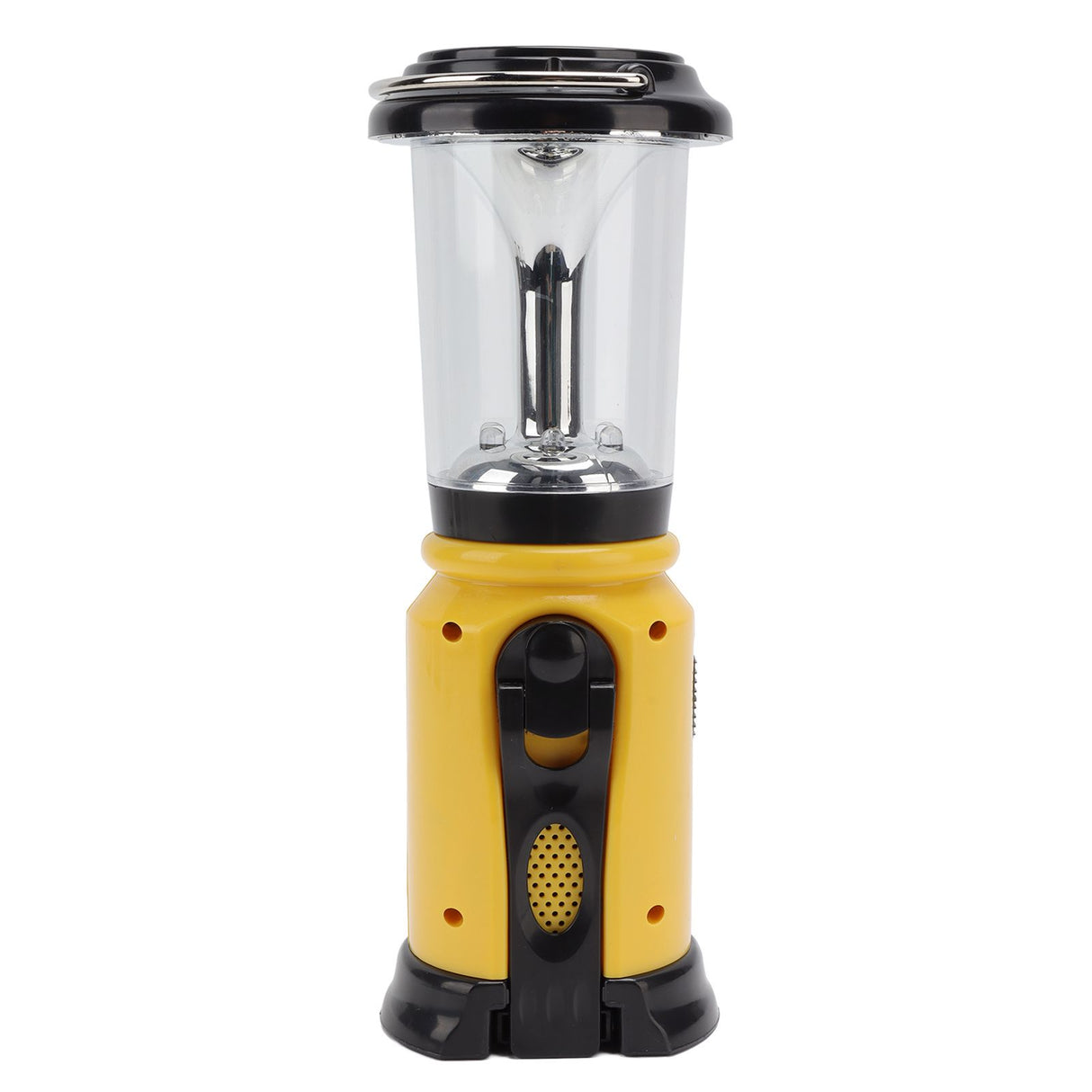 Radio Lantern Hand Crank USB Rechargeable Multi Functional AM FM Emergency Radio LED Flashlight for Camping Hiking Yellow
