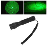 Green Light LED Flashlight Zoomable Portable Single Mode Green Hunting Light Flashlight for Observation Astronomy Camping