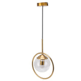 Ceiling Pendant Lamp E27/E26 Calibre Glass Iron Minimalist Style Hanging Pendant Light for Kitchens AC 85 to 265V - Top-Down View