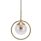 Ceiling Pendant Lamp E27/E26 Calibre Glass Iron Minimalist Style Hanging Pendant Light for Kitchens AC 85 to 265V - 45-Degree Angle