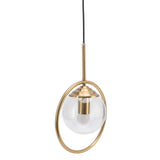 Ceiling Pendant Lamp E27/E26 Calibre Glass Iron Minimalist Style Hanging Pendant Light for Kitchens AC 85 to 265V - Rear View