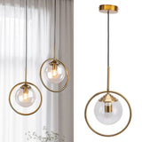 Ceiling Pendant Lamp E27/E26 Calibre Glass Iron Minimalist Style Hanging Pendant Light for Kitchens AC 85 to 265V - Extra Image