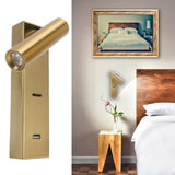 LED Wall Mounted Reading Light Simple Rechargeable Adjustable Angle Bedroom Wall Lamp for Hotel Bedroom 100V‑240V White Light - Extra Image