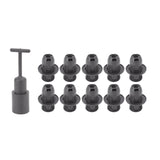 10PCS E14 Lamp Holder ABS with Sleeve High Temperature Resistant Light Socket Base for Home Black - Close-Up Angle