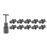 10PCS E14 Lamp Holder ABS with Sleeve High Temperature Resistant Light Socket Base for Home Black