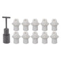 10PCS E14 Lamp Holder ABS with Sleeve High Temperature Resistant Light Socket Base for Home White