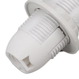 10PCS E14 Lamp Holder ABS with Sleeve High Temperature Resistant Light Socket Base for Home White