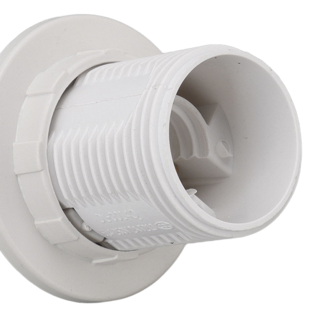 10PCS E14 Lamp Holder ABS with Sleeve High Temperature Resistant Light Socket Base for Home White