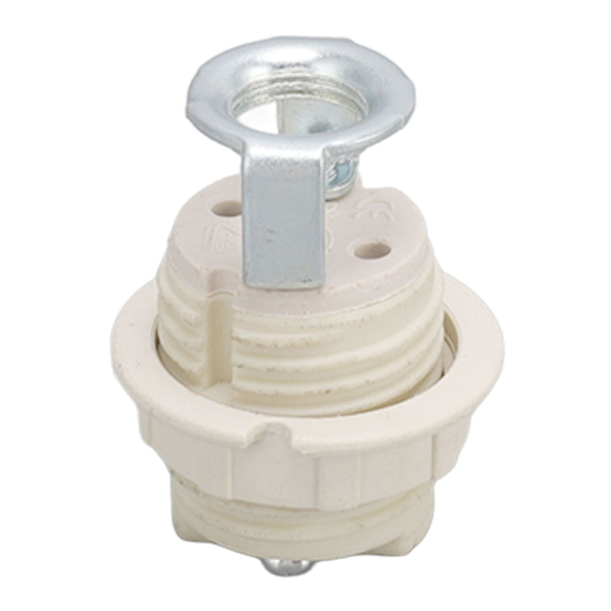 G9 Ceramic Lamp Holder Bulb Base Socket Light Holder with Zinc Alloy M10 Ring for Home Bedroom