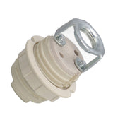 G9 Ceramic Lamp Holder Bulb Base Socket Light Holder with Zinc Alloy M10 Ring for Home Bedroom