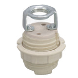 G9 Ceramic Lamp Holder Bulb Base Socket Light Holder with Zinc Alloy M10 Ring for Home Bedroom - Close-Up Angle
