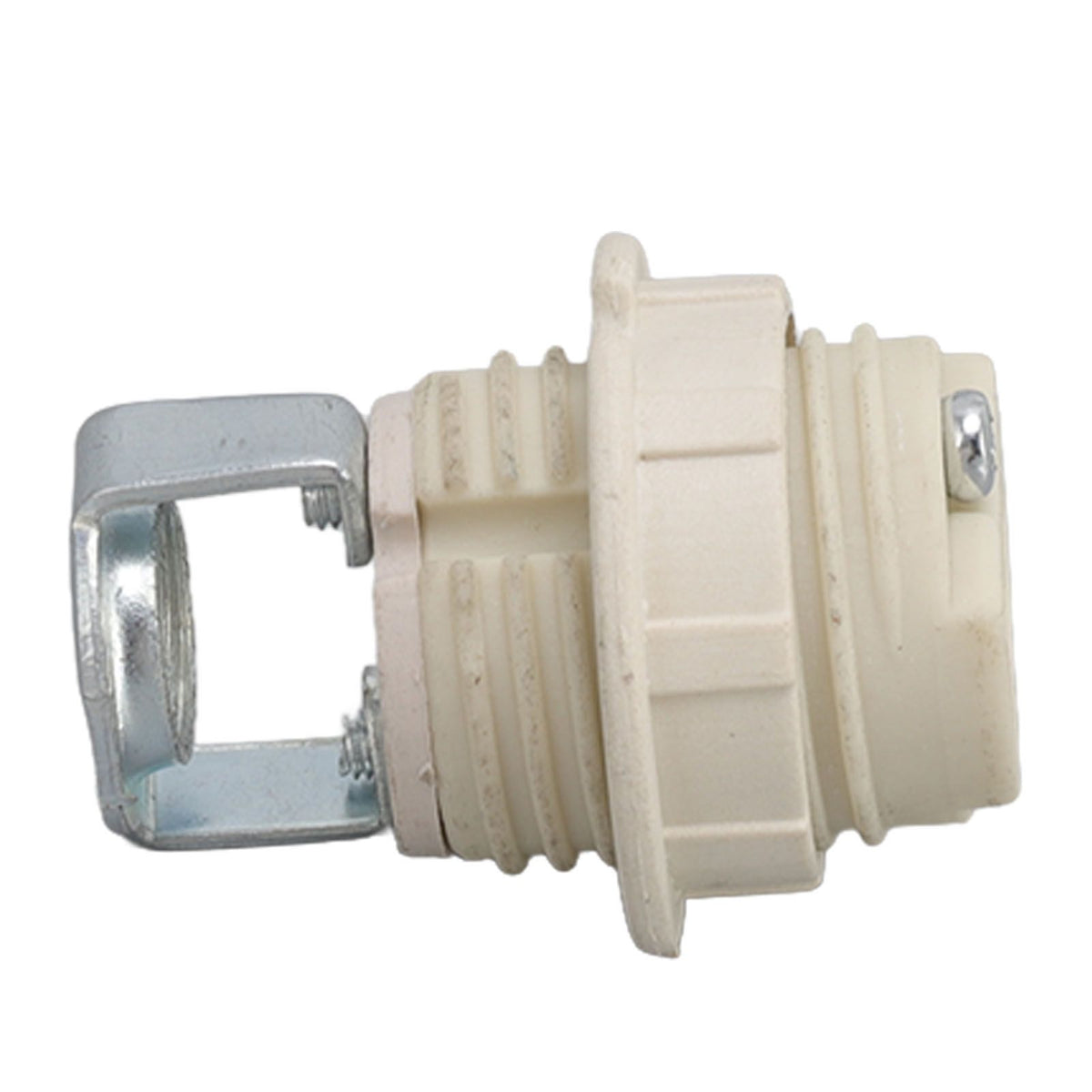G9 Ceramic Lamp Holder Bulb Base Socket Light Holder with Zinc Alloy M10 Ring for Home Bedroom