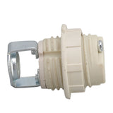 G9 Ceramic Lamp Holder Bulb Base Socket Light Holder with Zinc Alloy M10 Ring for Home Bedroom