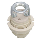 G9 Ceramic Lamp Holder Bulb Base Socket Light Holder with Zinc Alloy M10 Ring for Home Bedroom