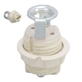 G9 Ceramic Lamp Holder Bulb Base Socket Light Holder with Zinc Alloy M10 Ring for Home Bedroom - Extra Image