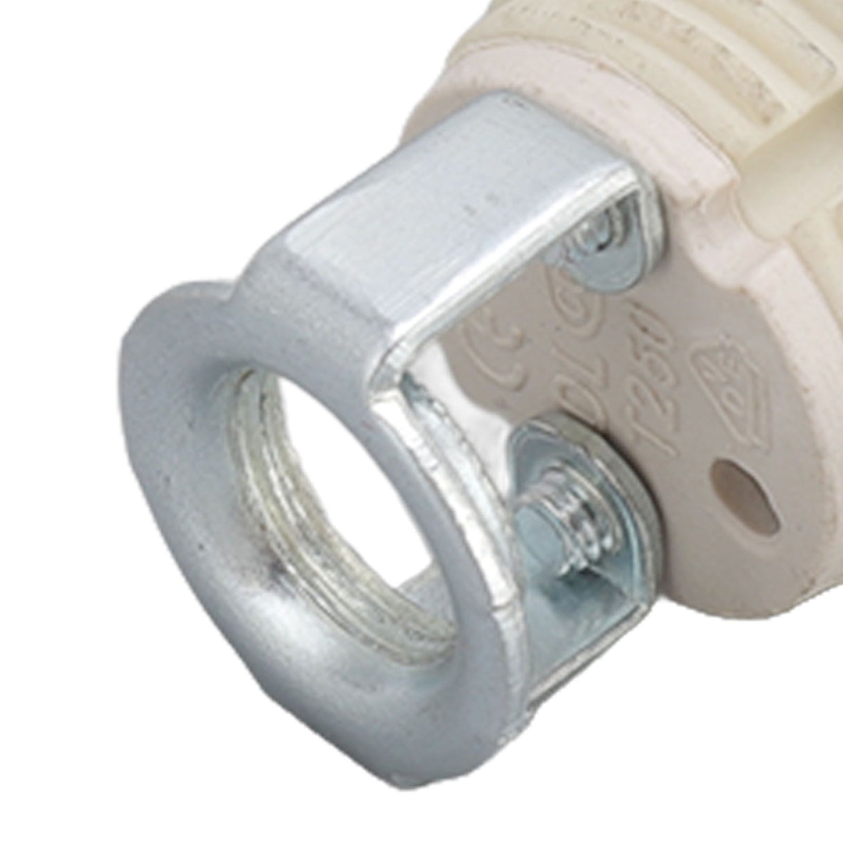 G9 Ceramic Lamp Holder Bulb Base Socket Light Holder with Zinc Alloy M10 Ring for Home Bedroom