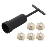5Pcs G9 Ceramic Lamp Holder Temperature Resistance Zinc Alloy Ring Light Bulb Base Socket with Socket Ring Removal Tool